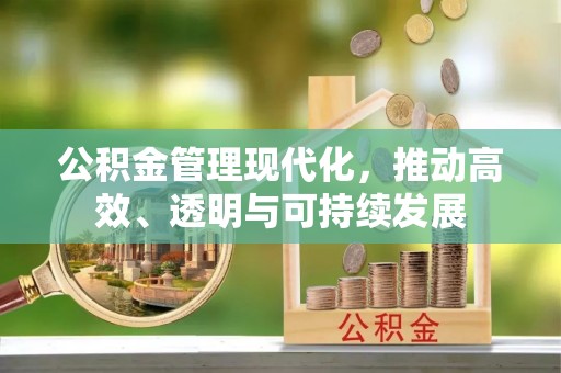 多伦公积金管理现代化，推动高效、透明与可持续发展