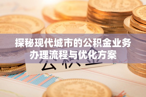 多伦探秘现代城市的公积金业务办理流程与优化方案