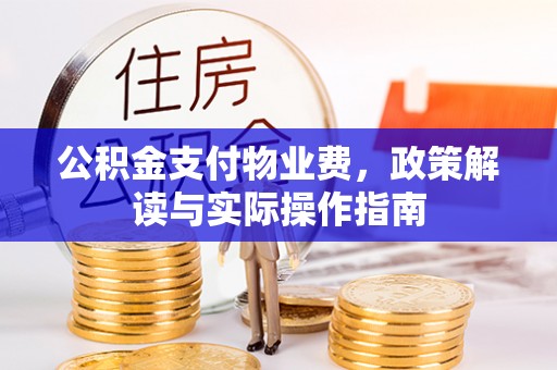 多伦公积金支付物业费，政策解读与实际操作指南
