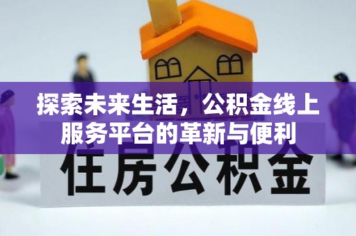 多伦探索未来生活，公积金线上服务平台的革新与便利