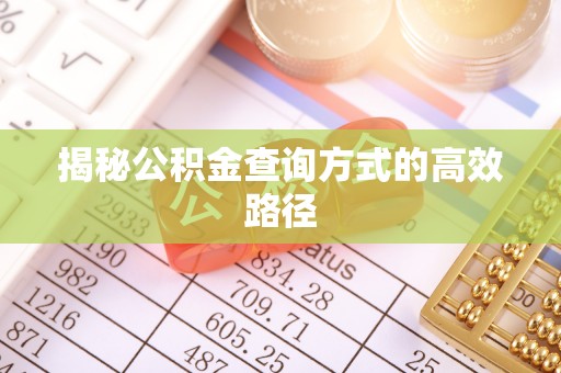 多伦揭秘公积金查询方式的高效路径